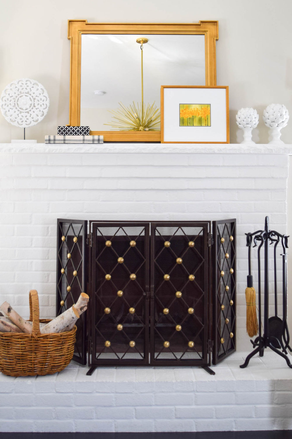 interiors by karyn painted fireplace 3