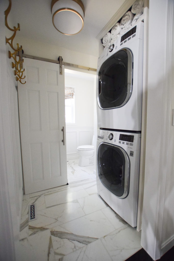 Half Bath Laundry Room Combo Makeover Reveal - Interiors By Karyn