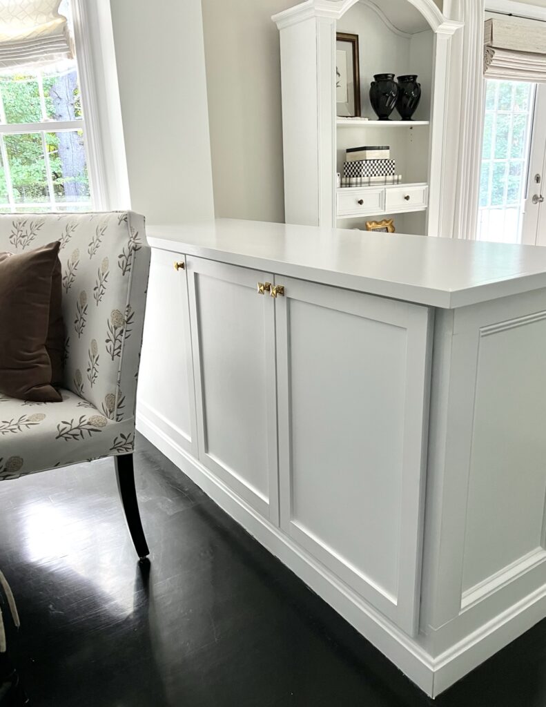 Interiors by Karyn breakfast nook cabinet 1