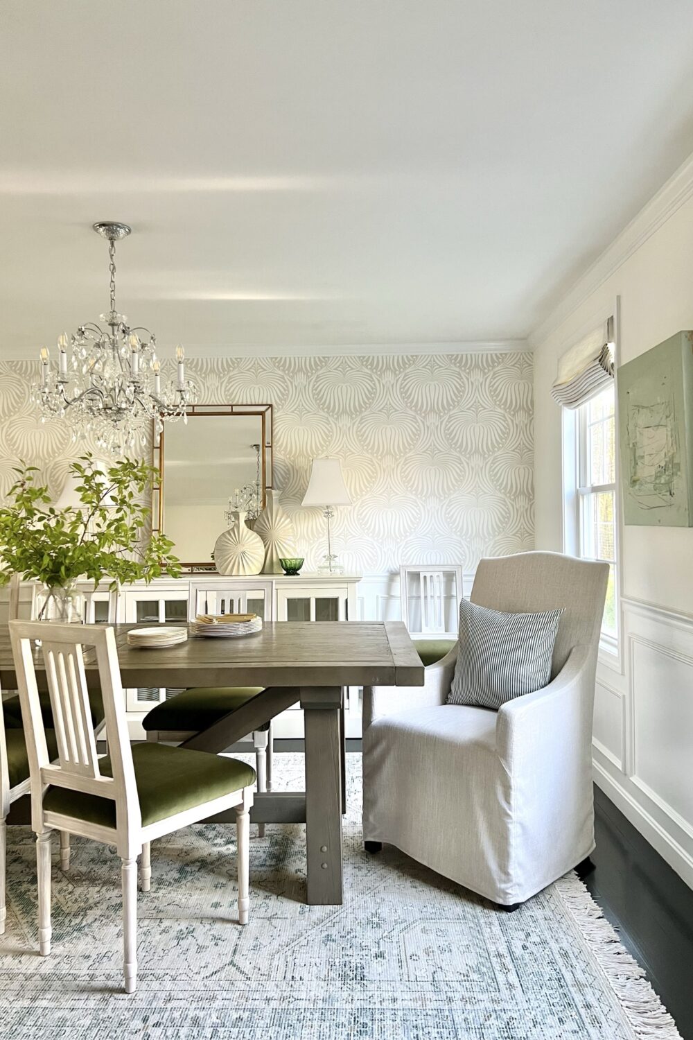 Interiors by Karyn Dining Room Green 1