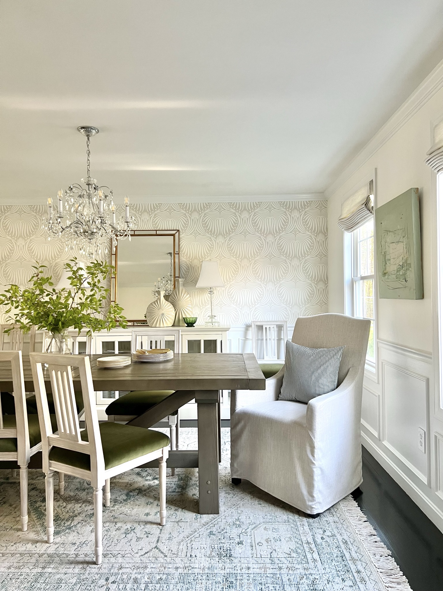 Interiors by Karyn Dining Room Green 1