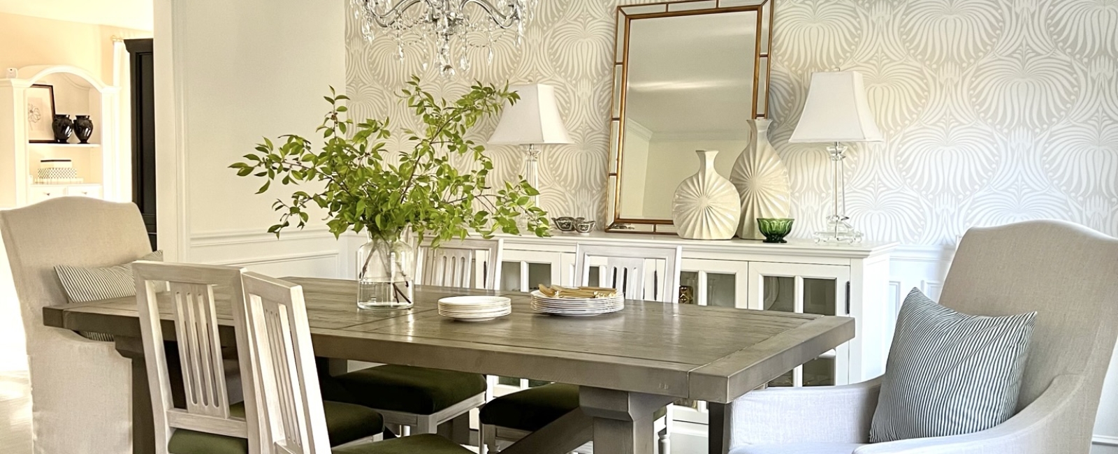 Interiors by Karyn Heard Dining Room Green7