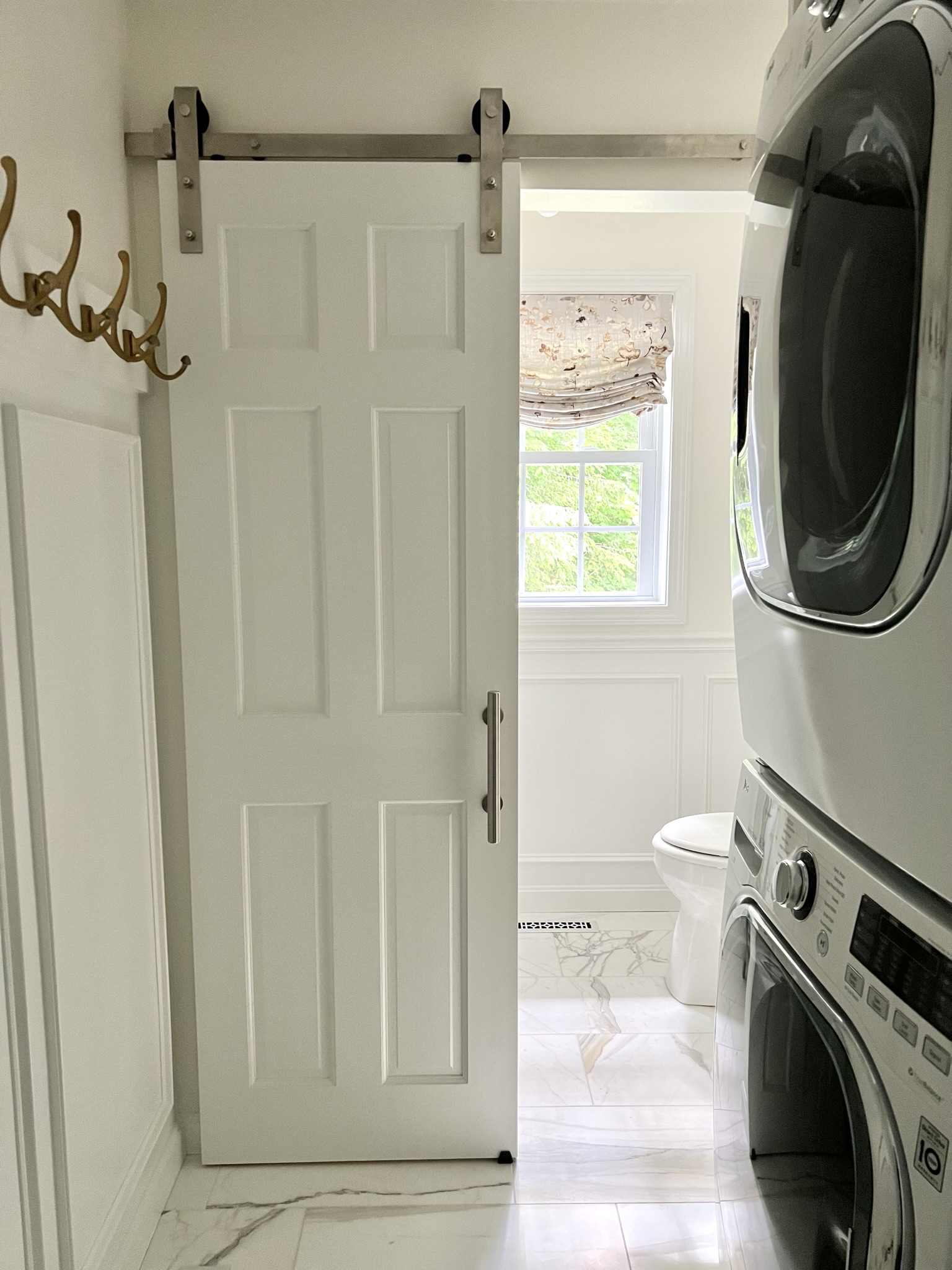 No More Laundry in the Powder Room - Interiors By Karyn