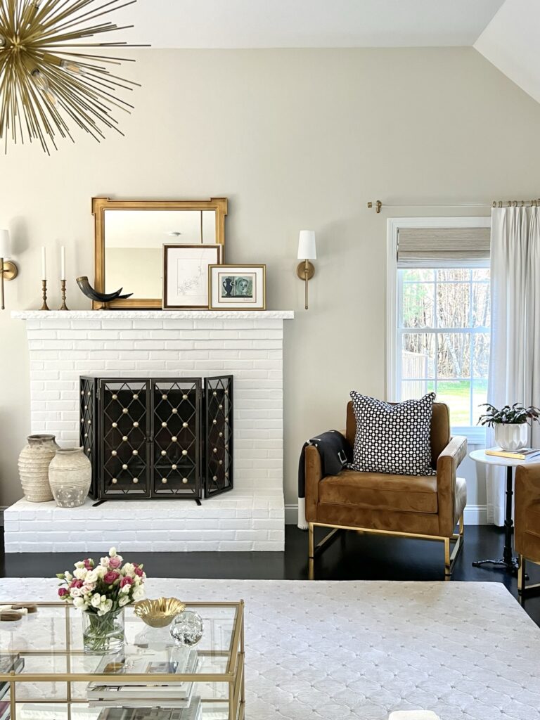 Interiors by Karyn fireplace view 1