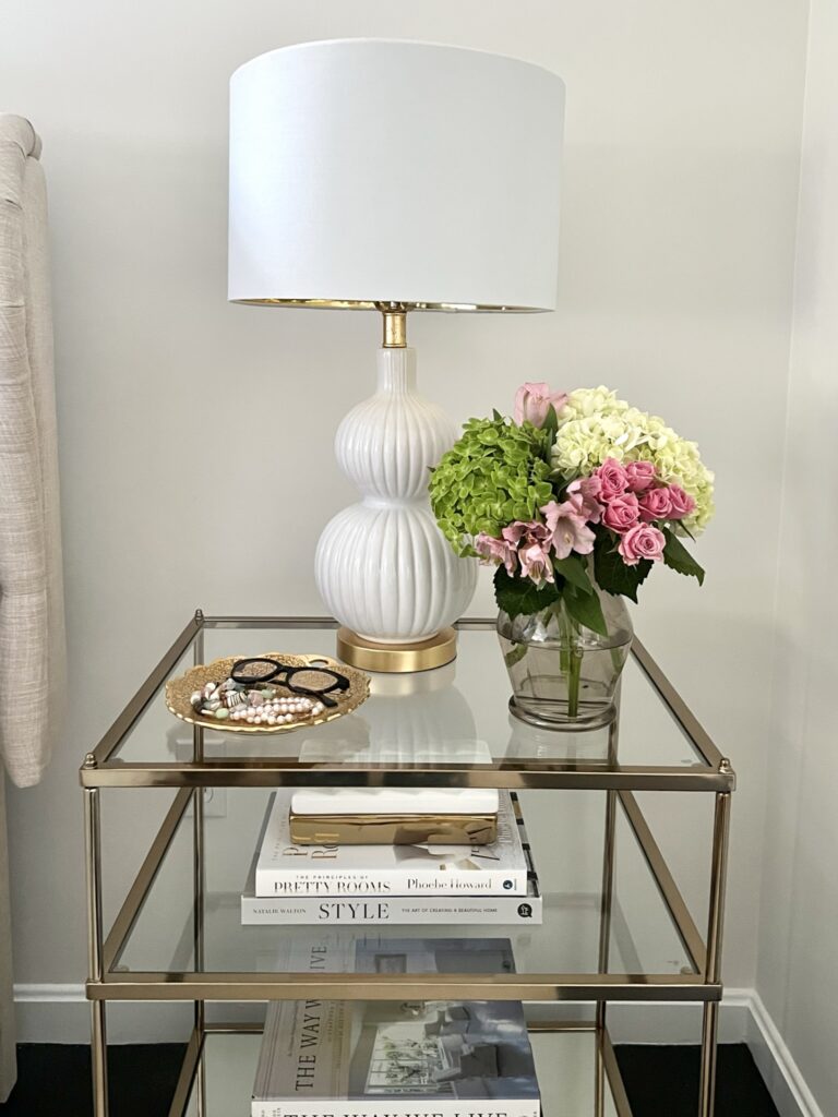 Interiors by Karyn Heard neutral bedroom nightstand