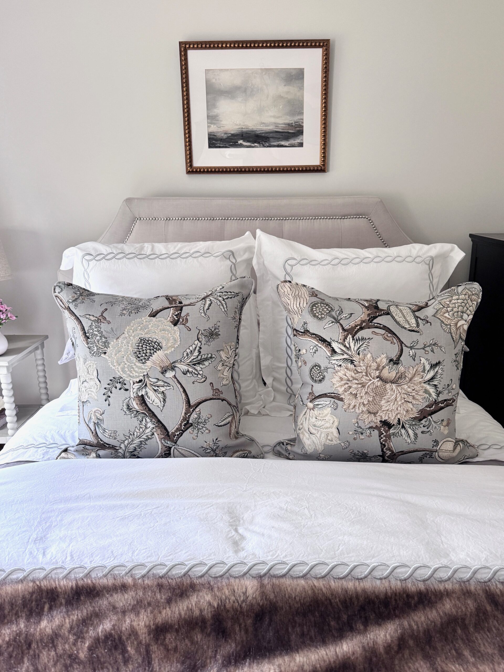 Interiors by Karyn Heard cozy chic bedroom 1A